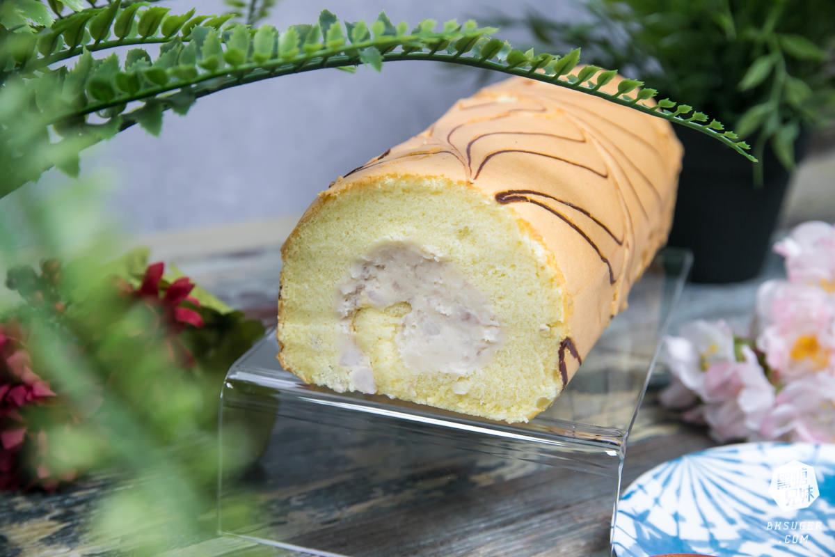 2021母親節蛋糕預定|馬可先生鳳山店|蜜香蘋果蛋糕健康豆漿蛋糕體 - 第36張圖 細膩芋泥餡綿密耐吃不黏牙