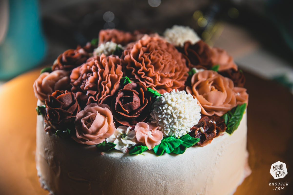 高雄韓式錶花蛋糕推薦｜仙女的蛋糕｜精緻的花型不是奶油-客製化生日蛋糕、客製求婚紀念日蛋糕2